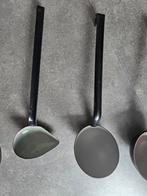Zwart emaille lepels, Antiek en Kunst, Antiek | Emaille, Ophalen of Verzenden