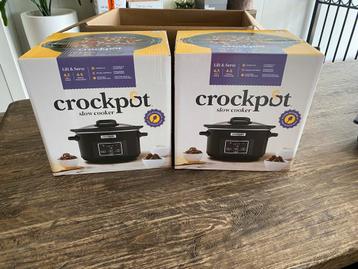 2x Crockpot slowcooker! Nieuw in doos. Per stuk €50,- beschikbaar voor biedingen