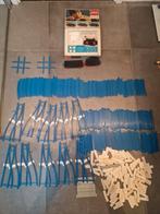 Grote partij vintage lego blauwe trein rails, 63 recht, 53 b, Ophalen of Verzenden, Gebruikt, Losse stenen, Lego