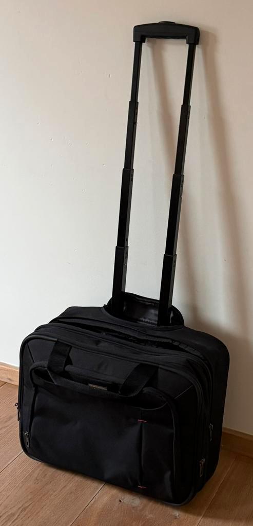 Samsonite zwarte laptoptas trolley, Computers en Software, Laptoptassen, Zo goed als nieuw, Trolleytas, 17 inch of meer, Ophalen