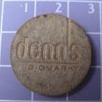 Winkelwagenmunt Denn's Biomarkt (hout)., Ophalen of Verzenden