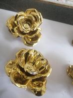 12 "GOUDEN" metalen kerstboom kaarsen knijpers Metaal, Ophalen of Verzenden, Zo goed als nieuw, X, X