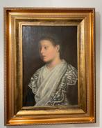 Oud schilderij, herbedoekt, Portret, Ophalen of Verzenden