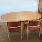 Eiken N.O. Moller uitschuifbare tafel model 15 Deens, Ophalen