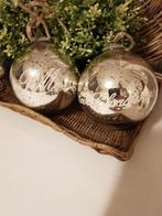 Riviera maison kerstballen   2 stuks    groot!, Ophalen of Verzenden