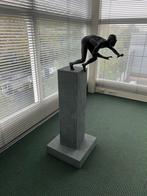 Bronzen beeld Start “Els van Westerloo” op granieten sokkel, Antiek en Kunst, Ophalen