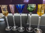 5 antieke glazen gekleurd glas, Ophalen of Verzenden, Zo goed als nieuw, Overige typen