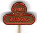 SHELL butagas rood op koper brandstof speldje ( M_076 ), Verzenden, Nieuw, Transport, Speldje of Pin