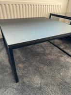 Zwarte bijzet tafel 60x60 cm, Ophalen, Gebruikt, Vierkant, 50 tot 100 cm