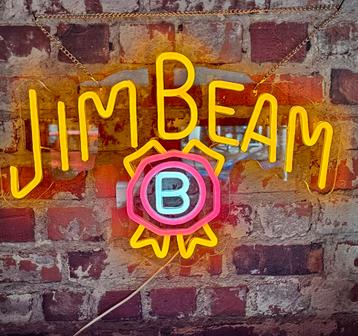 Jim Beam Neon Verlichting - Bar Decoratie beschikbaar voor biedingen