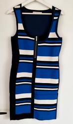 Mooie gestreepte blauw met witte jurk Karen Millen maat 3 (3, Maat 38/40 (M), Karen Millen, Blauw, Ophalen of Verzenden