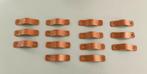 Handgrepen cognac bruin leer 14 stuks, Ophalen of Verzenden, Zo goed als nieuw, Overige materialen, Overige typen
