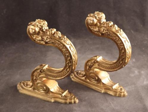 Paar mooie 19e eeuwse bronzen embrasses, Antiek en Kunst, Antiek | Koper en Brons, Verzenden