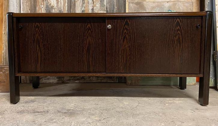 Brutalist dressoir. Seventies. Vintage. Schäffer GmbH., Huis en Inrichting, Kasten | Dressoirs, Gebruikt, 100 tot 150 cm, 25 tot 50 cm