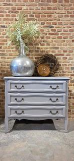 Grijs ladenkast commode queen ann !, Ophalen, 50 tot 100 cm, Zo goed als nieuw, 3 of 4 laden