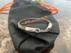 Josh armband dames zilver leer, Ophalen of Verzenden, Zo goed als nieuw, Zilver, Leer