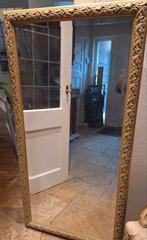 Hele mooie spiegel, facet geslepen, houten lijst 140 x 70 cm, Ophalen, Zo goed als nieuw, Minder dan 100 cm, Rechthoekig