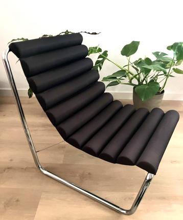 Vintage Bauhaus Boudins Lounge Chair, Michel Boyer 70s beschikbaar voor biedingen