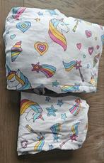 Dekbedovertrek met unicorn, Meisje, Dekbedovertrek, Ophalen of Verzenden, Zo goed als nieuw