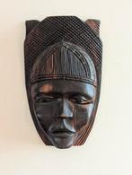 Afrikaans masker ebben / ebbenhout +/- 22x14 cm, Ophalen of Verzenden
