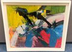 Jan te Wierik(1954)Acryl papier"Compositie Abstract" Ges Ged, Ophalen of Verzenden