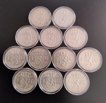 12 Zilveren Guldens met alle 10 Jaargangen 1954-1967 beschikbaar voor biedingen