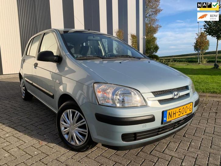 Hyundai Getz 1.1i GL Lage KM-ElekPakket-2 Sleutels, Auto's, Hyundai, Bedrijf, Te koop, Getz, Airbags, Centrale vergrendeling, Elektrische ramen