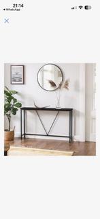 Sidetabel zwart 120x23x74 verstelbaar, Ophalen, 50 tot 100 cm, Zo goed als nieuw, 25 tot 50 cm