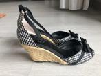 Zara Sleehak Maat 38, Gedragen, Zara, Zwart, Sandalen of Muiltjes