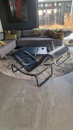 ‼️Stijlvolle design ligstoel - Ontspan in comfort!‼️, Ophalen, Gebruikt, Leer, 50 tot 75 cm