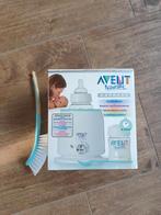 Avent Flessenwarmer - in nieuwstaat ! Incl borstel en 1 fles, Ophalen of Verzenden, Gebruikt, Flessen- of potjesverwarmer