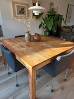 Teak eetkamertafel, Huis en Inrichting, Gebruikt, 200 cm of meer, Rechthoekig, 50 tot 100 cm