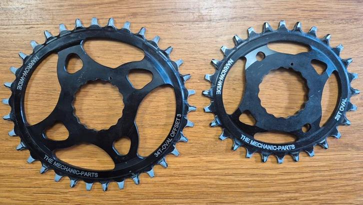 Race Face Next R ovale MTB voorbladen 28T/34T Narrow-Wide, Fietsen en Brommers, Fietsonderdelen, Zo goed als nieuw, Mountainbike