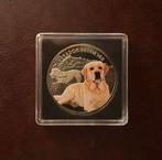 Labrador Retriever - Niue islands 2014. .999 silver, Postzegels en Munten, Ophalen of Verzenden, Zilver