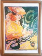 Cafe Jacomotte Brussel Art Nouveau Poster Fernand Toussaint, Antiek en Kunst, Ophalen of Verzenden