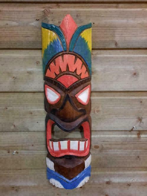 Tiki Masker Color, Antiek en Kunst, Kunst | Beelden en Houtsnijwerken, Ophalen of Verzenden