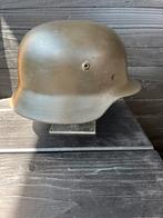 Duitse helm M35 op naam, Verzamelen, Militaria | Tweede Wereldoorlog, Ophalen of Verzenden, Landmacht, Duitsland, Helm of Baret