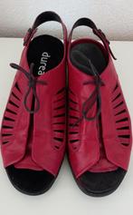 Rode Durea sandalen, Durea, Gedragen, Rood, Sandalen of Muiltjes
