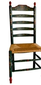 Gezocht: 1 of 2 groene hindelooper stoelen, Verzenden