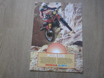Honda XL 500 S brochure folder 1979 beschikbaar voor biedingen