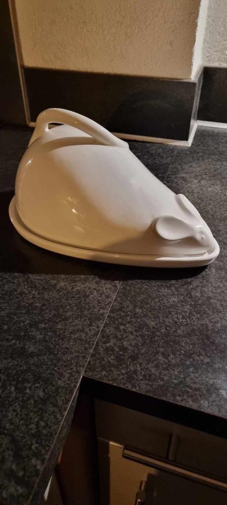 Mooi en groote Kaas stolp - Keramieken Muis, Huis en Inrichting, Keuken | Servies, Zo goed als nieuw, Schaal of Schalen, Overige stijlen