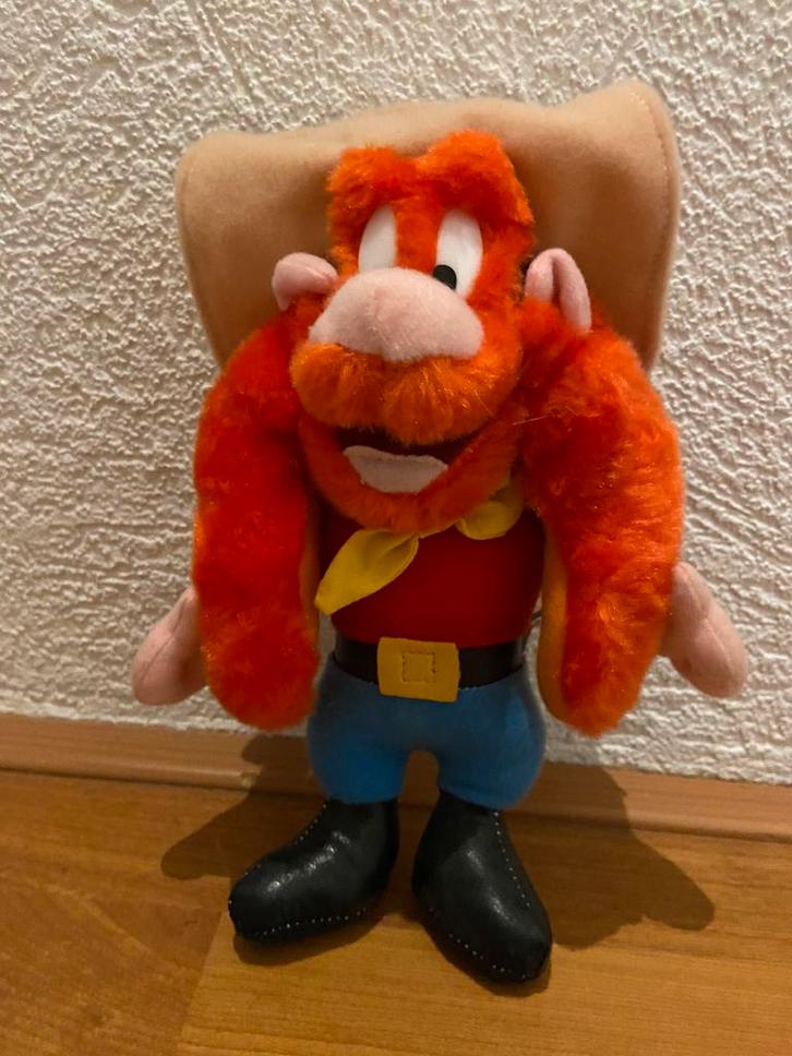 Orginele Looney Tunes Yosemite Sam knuffel stripfiguur, Verzamelen, Stripfiguren, Zo goed als nieuw, Beeldje of Figuurtje, Looney Tunes