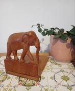 Houten vintage Boekensteun Olifant, Ophalen of Verzenden