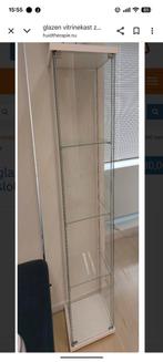 2 x Ikea Detolf Vitrinekast - Glas 163 x 43 x 37 cm, Ophalen, 150 tot 200 cm, 25 tot 50 cm, Glas
