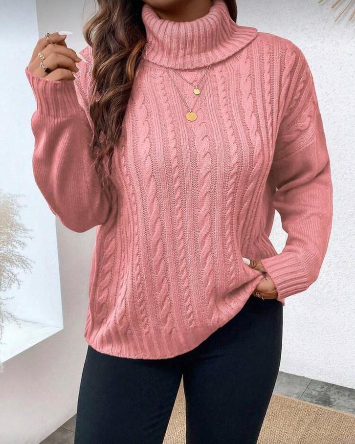 Trui Eva Oudroze (44 tm 50), Kleding | Dames, Grote Maten, Nieuw, Trui of Vest, Roze, Verzenden
