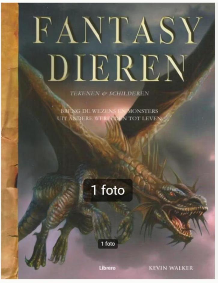 Fantasy dieren tekenen & schilderen - Kevin Walker, Boeken, Hobby en Vrije tijd, Nieuw, Tekenen en Schilderen, Ophalen of Verzenden
