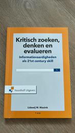 Lidewij w. Niezink - Kritisch zoeken, denken en evalueren, Sociale wetenschap, Ophalen of Verzenden, Zo goed als nieuw, Lidewij w. Niezink