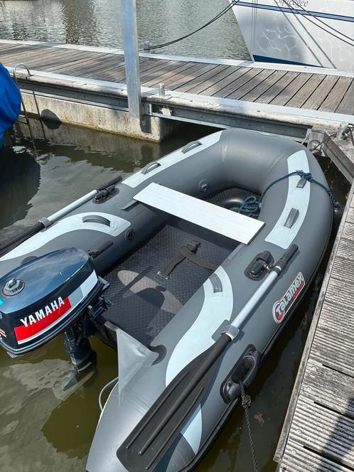 Rubberboot talamex highline met Yamaha  4 pk Motor, Watersport en Boten, Rubberboten, Gebruikt, Yamaha, Airdeck, Minder dan 70 pk