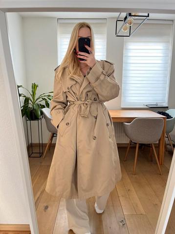 Vintage Christian Dior long trench coat M/L/XL