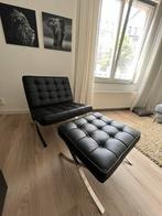 Replica barcelona chair met poef, Ophalen, Zo goed als nieuw, Eenpersoons, Minder dan 150 cm